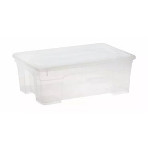 11L CONTOUR CLEAR STORAGE BOX - CLEAR (WITH NEW CLIP)