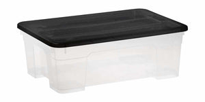 11L CONTOUR CLEAR STORAGE BOX - CLEAR (WITH NEW CLIP)