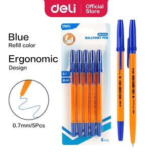 Finepoint Ballpoint Pens 0.7mm Yellow Pack of 5
