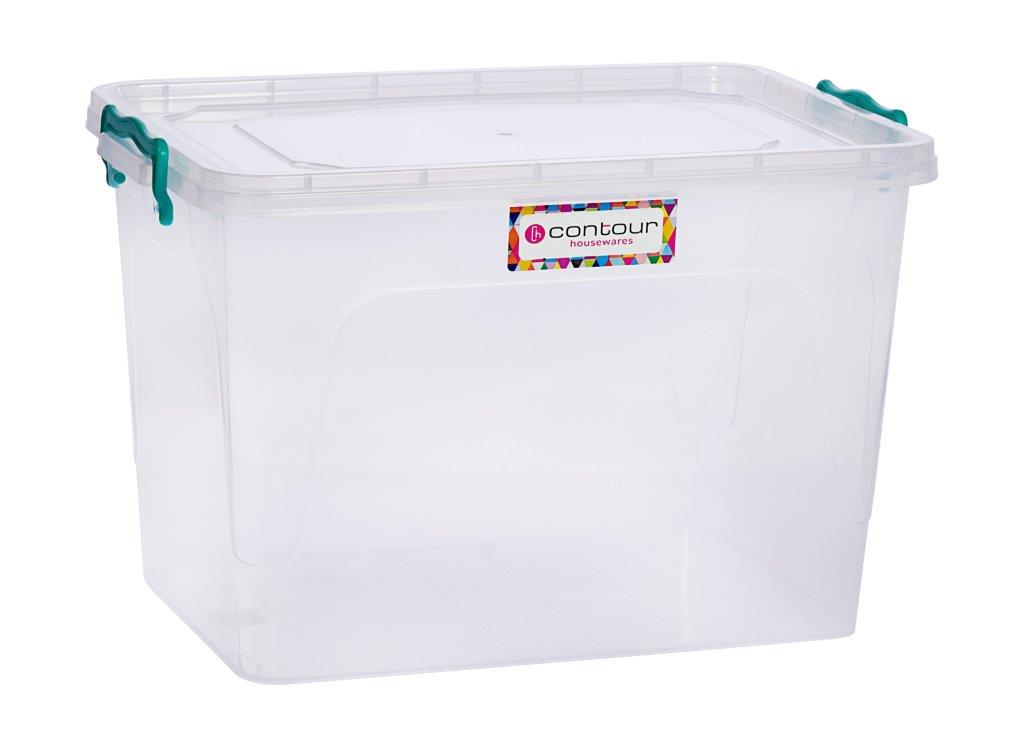 21l CONTOUR CLEAR CLIP & LOCK STORAGE BOXES