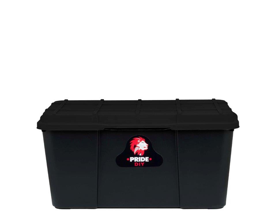 25L PRIDE PRIDE STORAGE BOX - FULL BLACK
