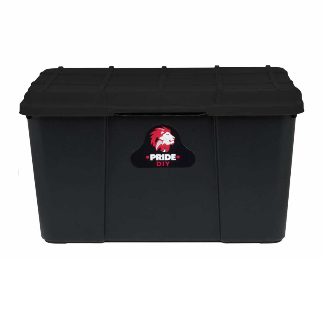 45L PRIDE STORAGE BOX - FULL BLACK