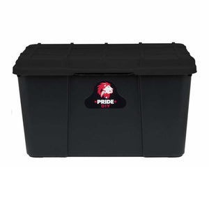 45L PRIDE STORAGE BOX - FULL BLACK