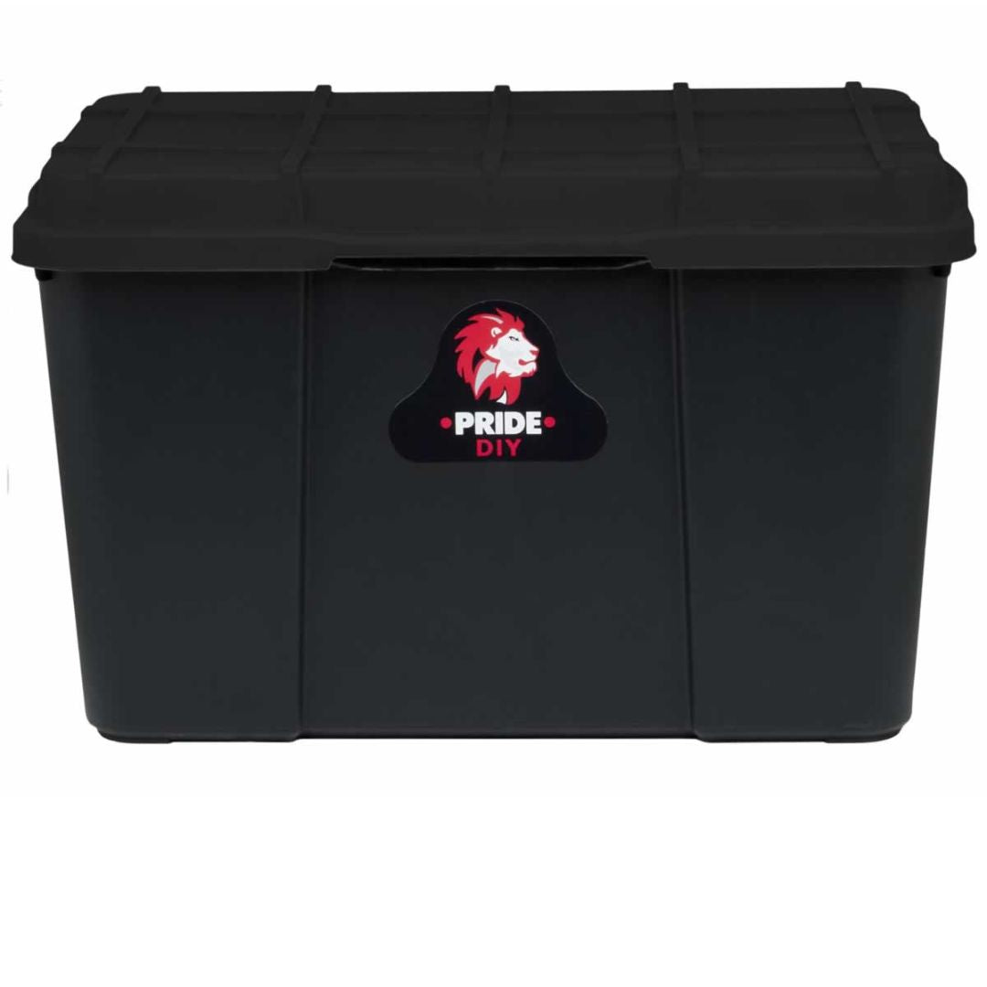 65L PRIDE STORAGE BOX - FULL BLACK