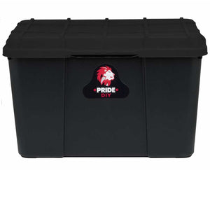 65L PRIDE STORAGE BOX - FULL BLACK
