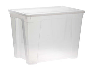 65l CONTOUR CLEAR STORAGE BOX - CLEAR (WITH NEW CLIP)
