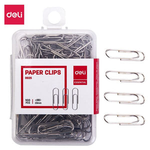 Paper Clips 29mm Silver Pack of 100