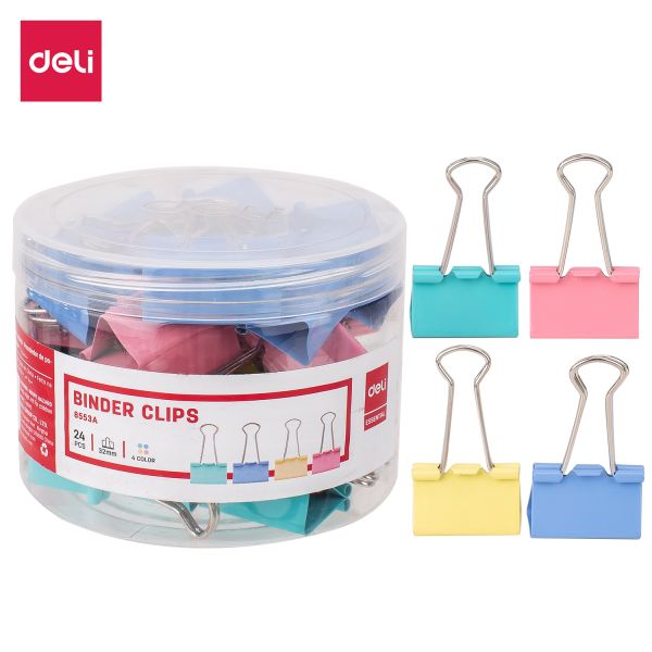 Binder Clips 32mm Assorted Pack of 24