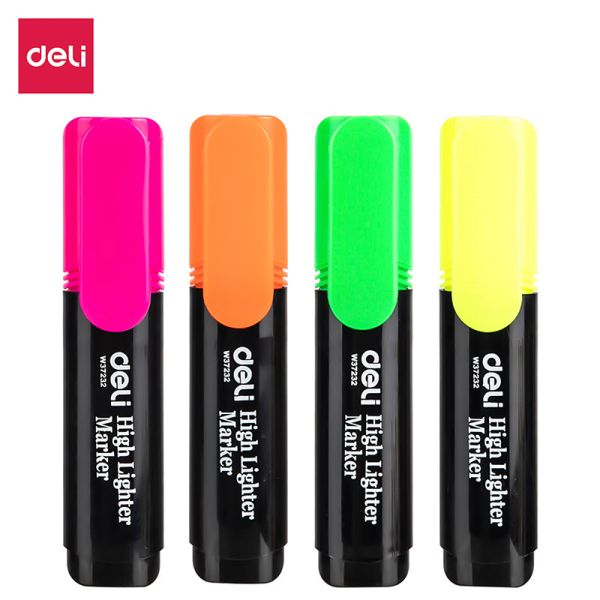 Highlighters Black Barrel Pack of 4