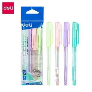 Ballpoint Pens 0.7mm Pastel Pack of 4