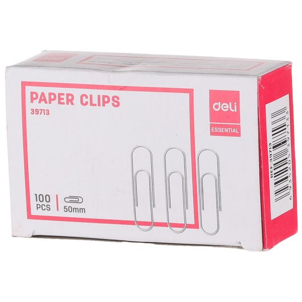 Paper Clips 50mm Silver Pack of 100