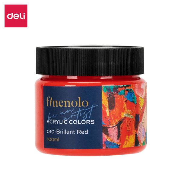 Finenolo Acrylic Color 100ml Brilliant Red