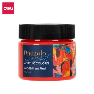 Finenolo Acrylic Color 100ml Brilliant Red