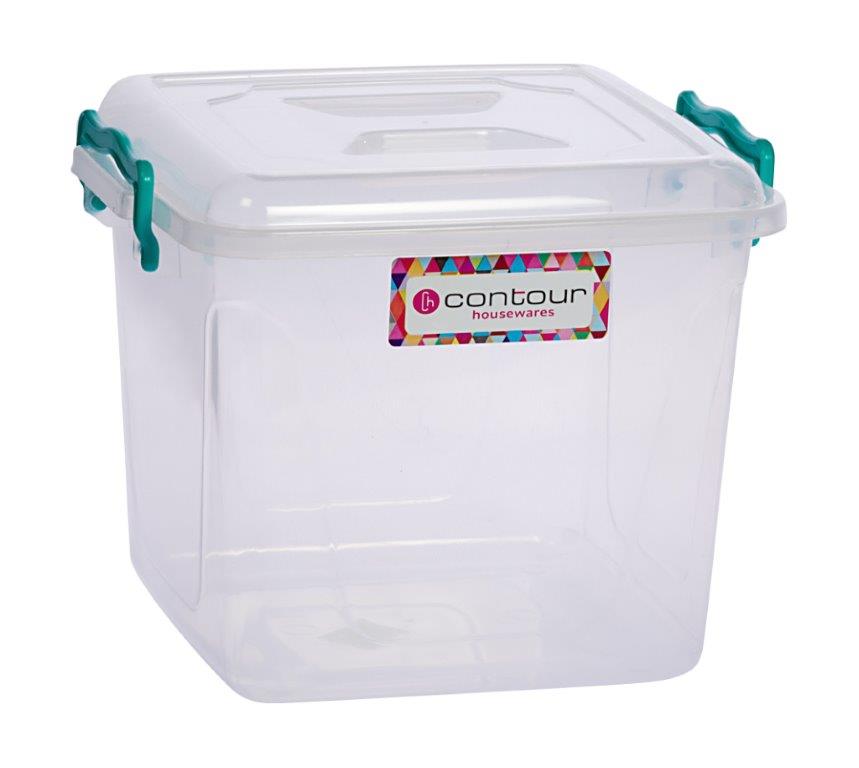 8.5l CONTOUR CLEAR CLIP & LOCK STORAGE BOXES