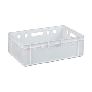 PRIDE HEAVY DUTY STACKABLE BLACK CRATE (H197, W600, D390)