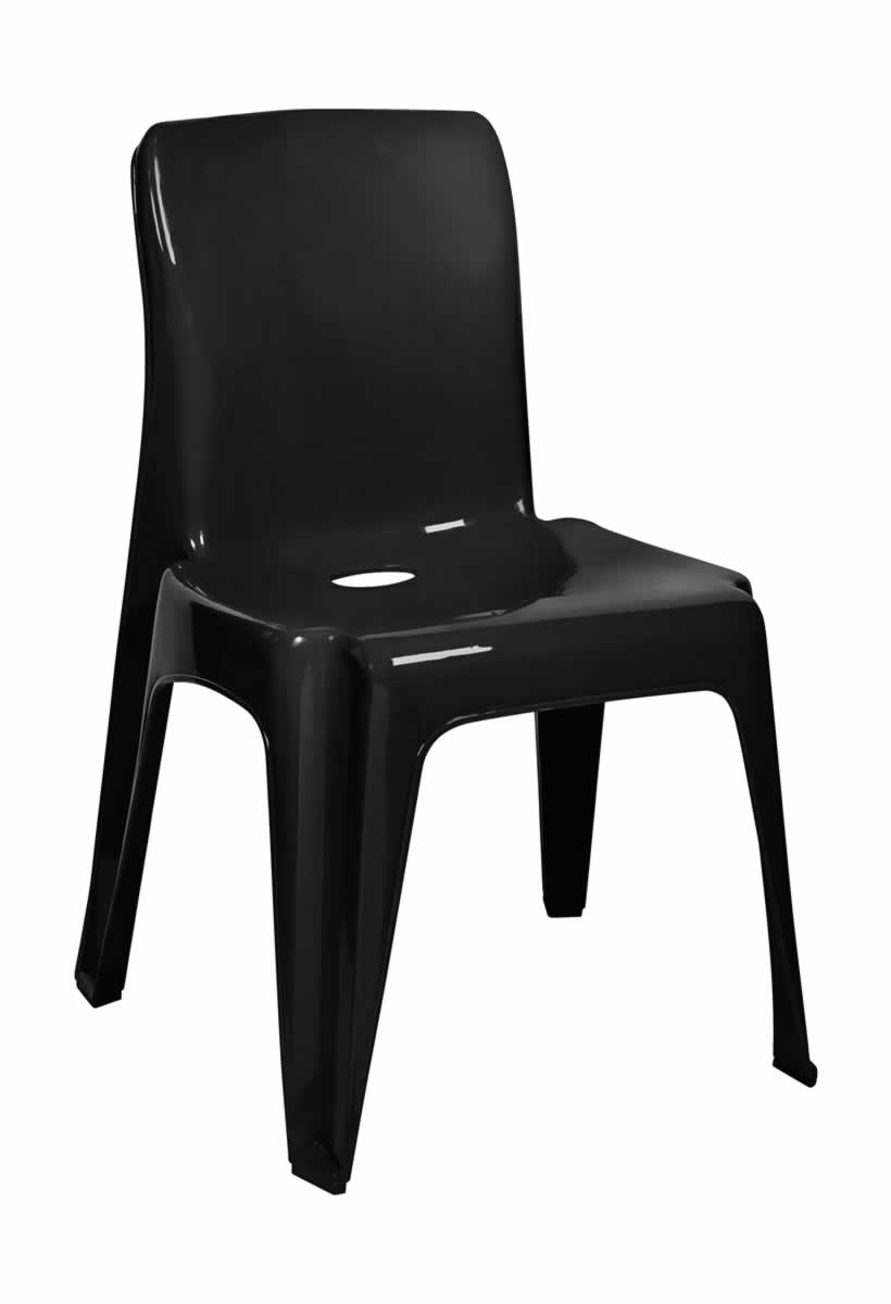 CONTOUR DEZI HEAVY DUTY CHAIR - BLACK RECYCLED