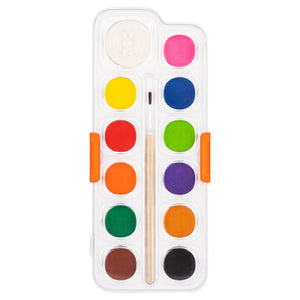 Watercolor Set 12 Colors with Brush