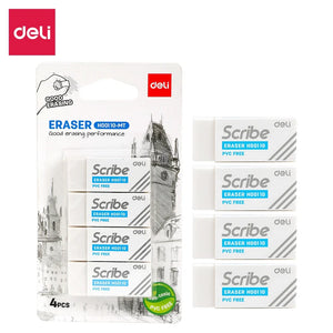 Eraser White 40x17x12mm Pack of 4