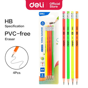 Hexagonal Pencil HB Blister Pack of 4