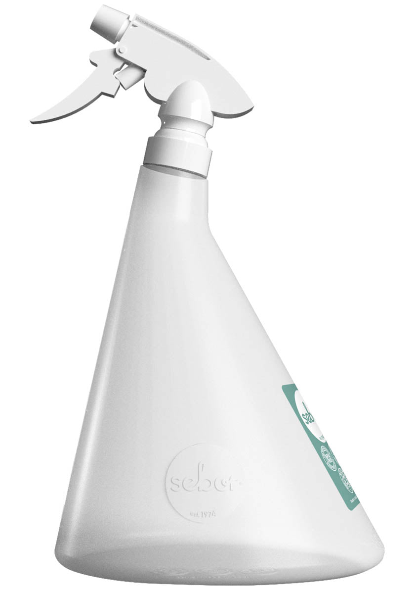 SEBOR ANGLED SPRY BOTTLE 1L & Nozzle CLEAR