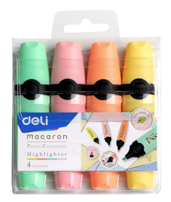 Pastel Highlighters Pack of 4