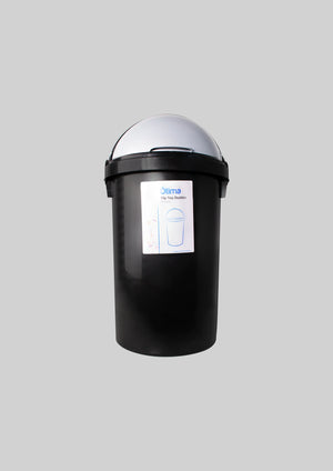 LARGE DUSTBIN SILVER 50L
